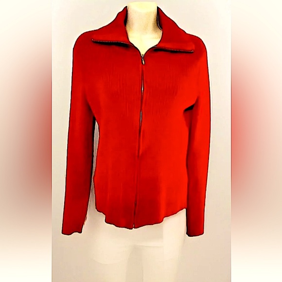 🥁FOR THE REPUBLIC🥁ZIP RIBBED CARDIGAN SWEATER❣️ - Picture 2 of 7